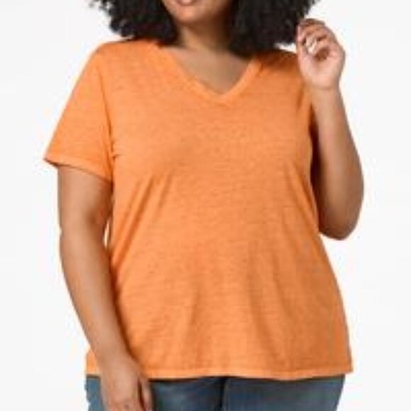 EUC - Tangerine Cato Burnwash Tee - Size 22/24w! - Picture 1 of 8